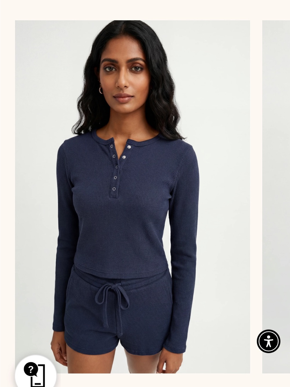 Snap & chill thermal set mixology Gab & Kate Waffle Henley set
